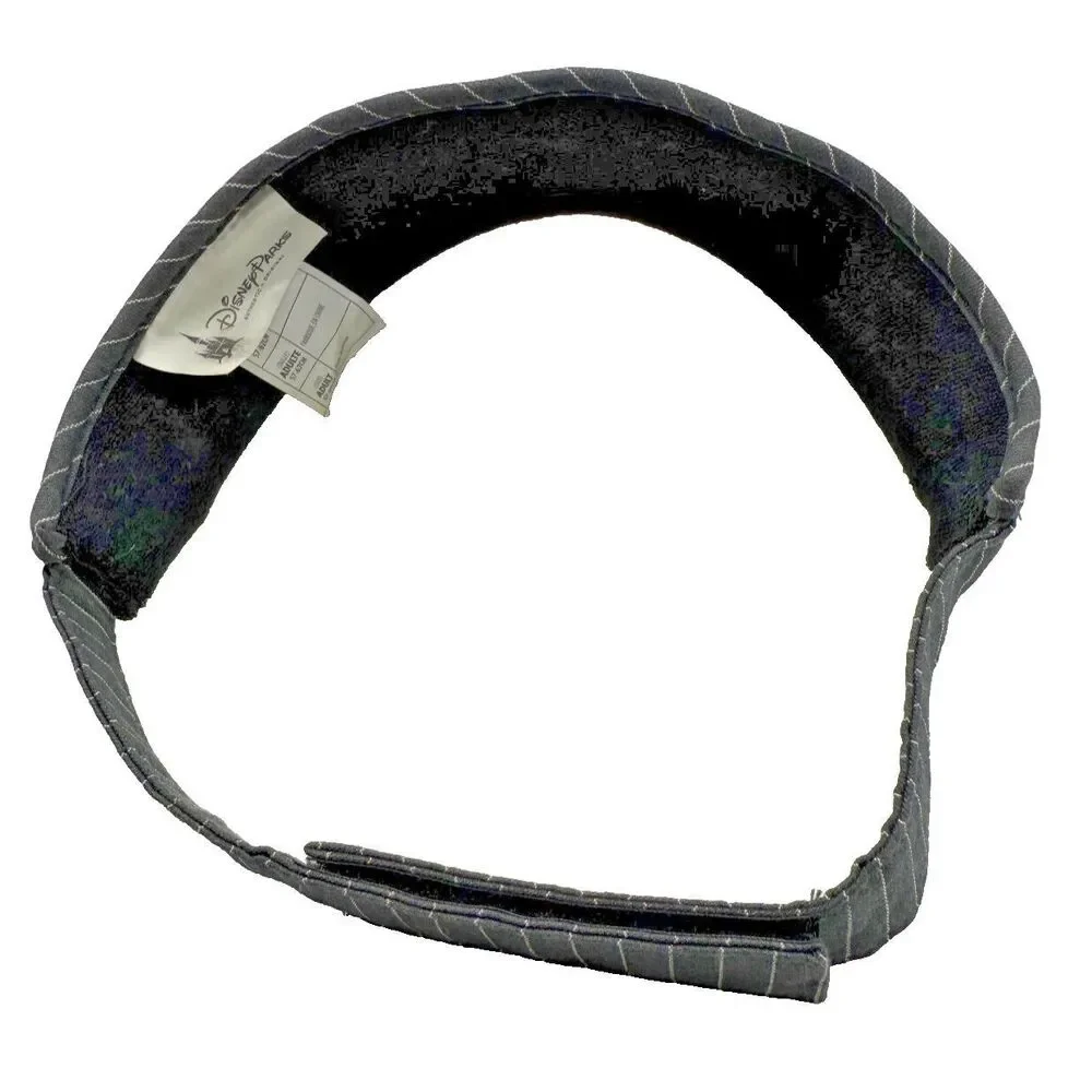 Disney Parks Mickey Mouse Black White Pin‎ Striped Adjustable Visor Adult
